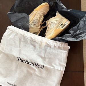 Jordan Retro 4 x Off-White Sail - Women’s Sneakers